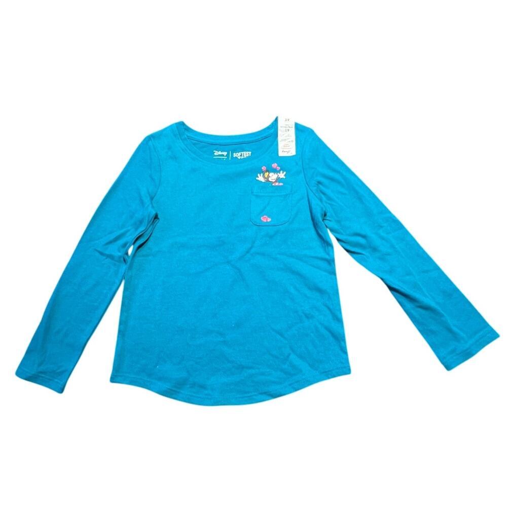 Disney Jumping Beans Softest Tee Long sleeve Girls Size 4T Twins New